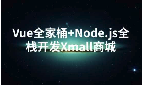 Vue全家桶+Node.js全栈开发Xmall商城