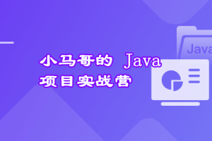 极客-小马哥的 Java 项目实战营